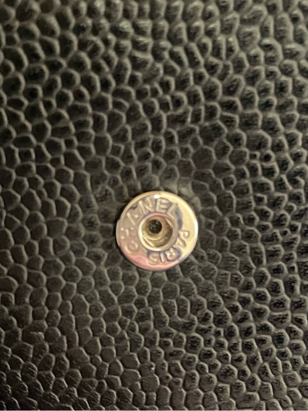 CHANEL Black Caviar Leather Wallet on Chain with Silver Chain - Picture 7 of 8